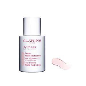 کرم ضد آفتاب کلارنس مدل uv plus rosy glow حجم 30 میلی لیتر