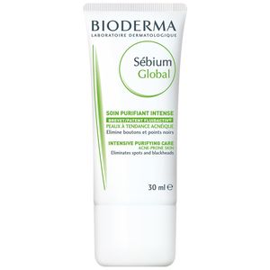 کرم ضد جوش بایودرما سری sebium مدل global حجم ۳۰ میلی لیتر