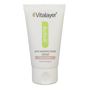 کرم ضد جوش رنگی ویتالیر سری activit مدل natural tinted حجم 40 میلی لیتر