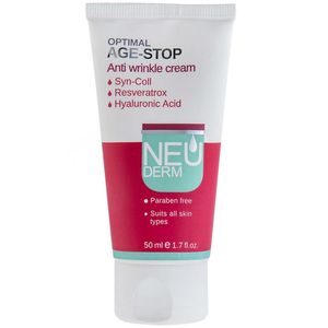 کرم ضد چروک نئودرم مدل optimal age stop حجم 50 میلی لیتر