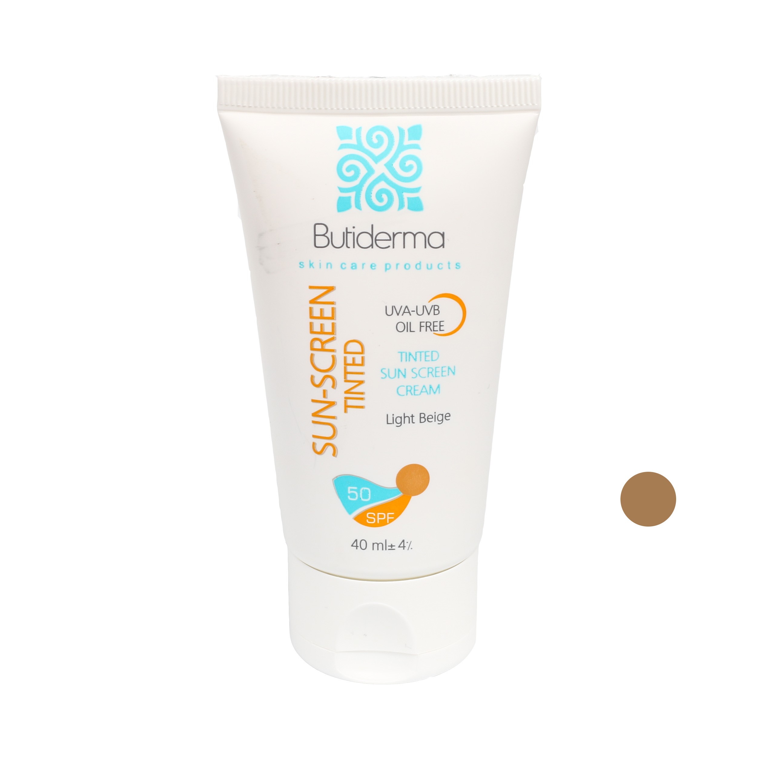 کرم ضدآفتاب بیوتی درما مدل light beige حجم 40 میلی لیتر