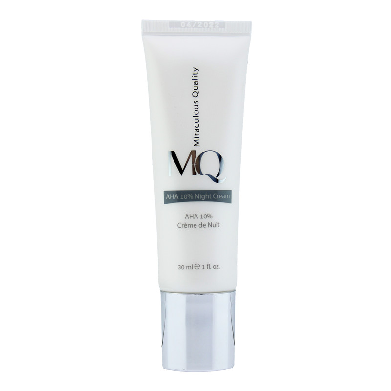 کرم لایه بردار ام کیو مدل aha 10درصد night cream حجم 30 میلی لیتر