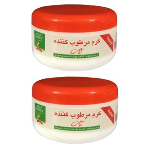کرم مرطوب کننده آرای مدل 005 خانواده حجم 210 میلی لیتر مجموعه 2 عددی