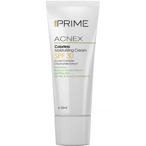کرم مرطوب کننده بدون رنگ پریم مدل acnex spf 30 حجم 50 میلی لیتر