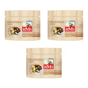 کرم مرطوب کننده بی ام اس مدل moringa حجم 200 میلی لیتر مجموعه 3 عددی