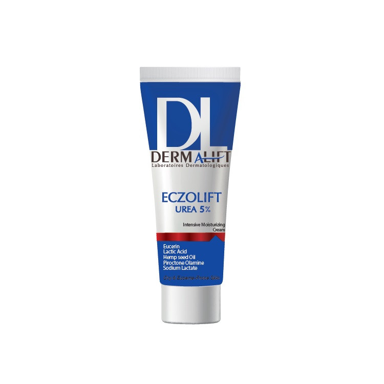 کرم مرطوب کننده درمالیفت مدل eczolift urea 5درصد حجم 50 میلی لیتر
