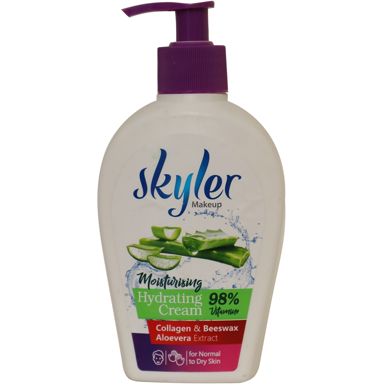 کرم مرطوب کننده دست و صورت اسکایلر مدل aloevera حجم 250 میلی لیتر