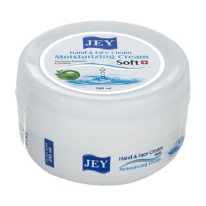 کرم مرطوب کننده دست و صورت جی مدل soft مناسب انواع پوست حجم 200 میلی لیتر