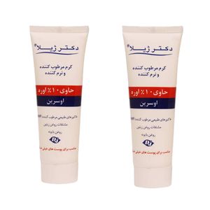 کرم مرطوب کننده دکتر ژیلا سری emolient مدل eucerin حجم 75 میلی لیتر مجموعه 2 عددی