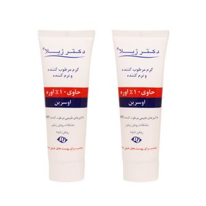 کرم مرطوب کننده دکتر ژیلا مدل اوره 10حجم 75 میلی لیتر مجموعه 2 عددی