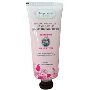 کرم مرطوب کننده دیپ سنس مدل rose water حجم 60 میلی لیتر