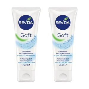 کرم مرطوب کننده سودا مدل soft حجم 75 میلی لیتر مجموعه 2 عددی