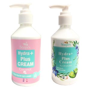 کرم مرطوب کننده سوپکس مدل آلوئه ورا حجم 250 میلی لیتر به همراه کرم آبرسان سوپکس مدل coconut حجم 250 میلی لیتر