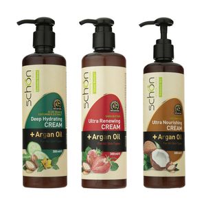 کرم مرطوب کننده شون مدل shea butter حجم 300 میلی لیتر مجموعه 3 عددی