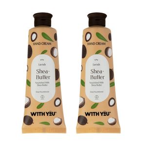 کرم مرطوب کننده ویت یو مدل shea butter حجم 50 میلی لیتر مجموعه 2 عددی