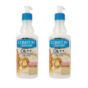 کرم مرطوب کننده کامان مدل extra oil حجم 400 میلی لیتر مجموعه 2 عددی