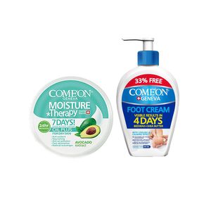 کرم مرطوب کننده کامان مدل oil plus حجم 240 میلی لیتر به همراه کرم ضد ترک پا مدل 01