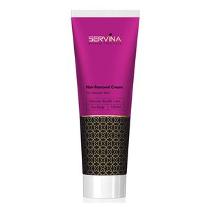 کرم مو بر بدن سروینا مدل senestive skin حجم 100 میلی لیتر