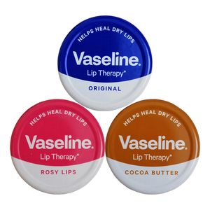 کرم نرم کننده لب وازلین مدل original و rosy lips و cocoa butter حجم 20 میلی لیتر