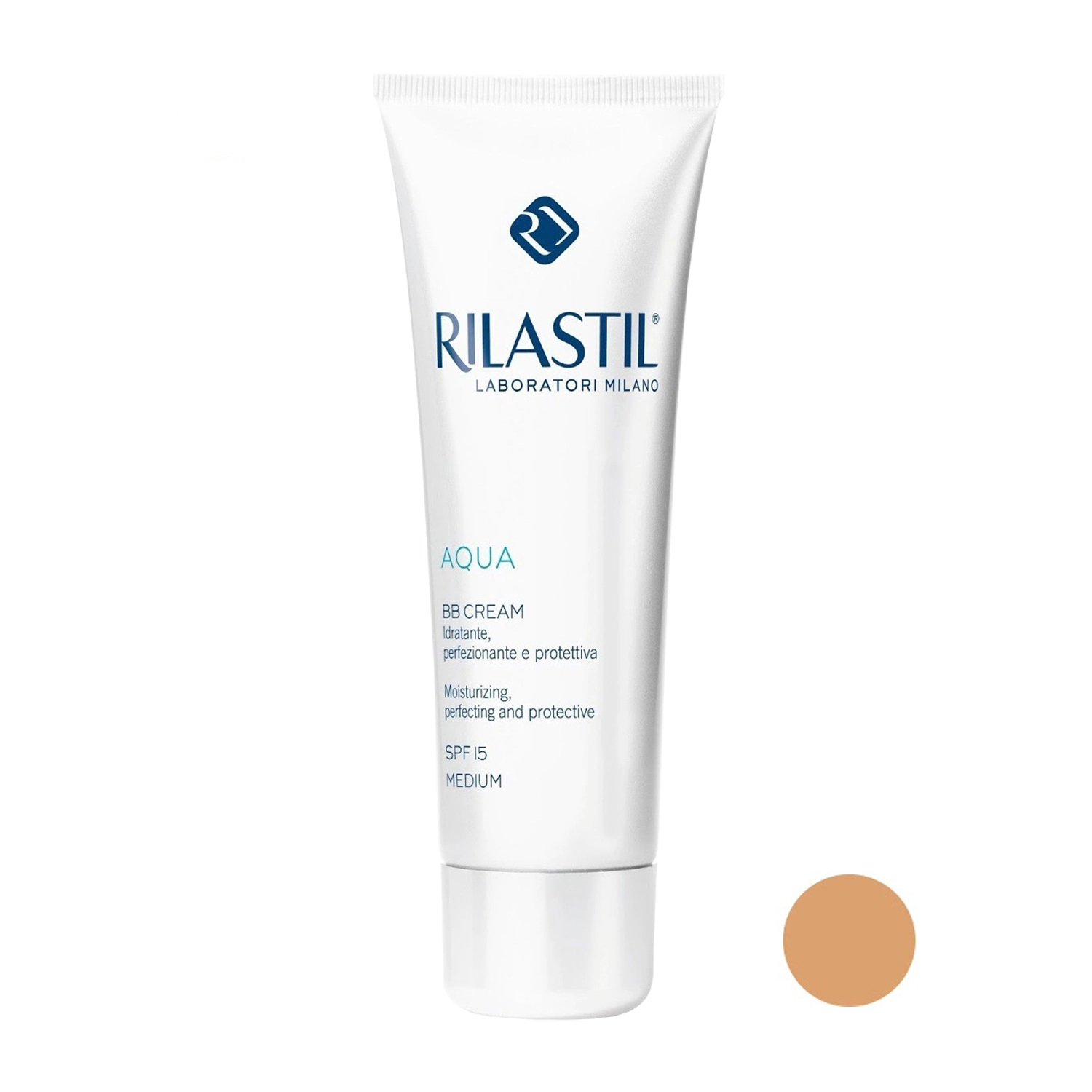 کرم پودر bb ریلاستیل مدل aqua spf15 شماره 02 حجم 40 میلی لیتر
