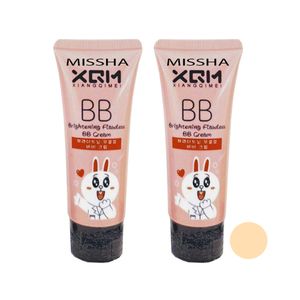 کرم پودر bb میشا مدل brightening flawless حجم 65 میلی لیتر مجموعه 2 عددی