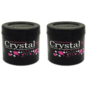 کرم ژل مو کریستال مدل beauty حجم 200 میلی لیتر مجموعه 2 عددی
