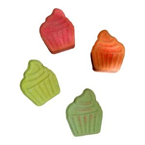 کوکتل نمک حمام مدل کاپ کیک وزن 240 گرم بسته 4 عددی