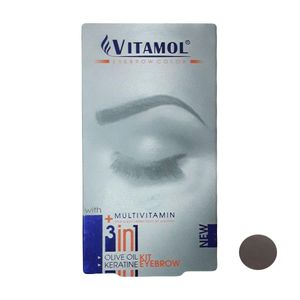 کیت رنگ ابرو ویتامول شماره ch2 حجم 30 میلی لیتر رنگ بلوند شکلاتی روشن