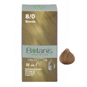 کیت رنگ مو بوتانیس شماره 8_0 حجم 60 میلی لیتر رنگ بلوند