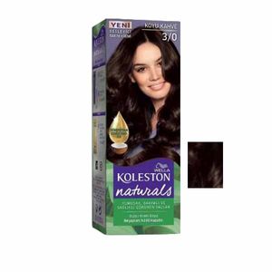 کیت رنگ مو ولا سری naturals شماره 3.0 حجم 50 میلی لیتر رنگ قهوه ای تیره