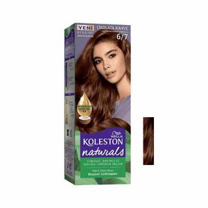 کیت رنگ مو ولا سری naturals شماره 6.7 حجم 50 میلی لیتر رنگ قهوه ای شکلاتی