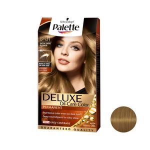 کیت رنگ مو پلت سری deluxe شماره 01 8 حجم 50 میلی لیتر رنگ بلوند تیره