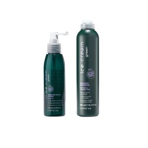 کیت شامپو آیس کریم مخصوص پوست های سر حساس مدل aloe vera