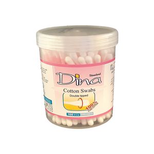 گوش پاک کن دینا مدل double tipped بسته 100 عددی