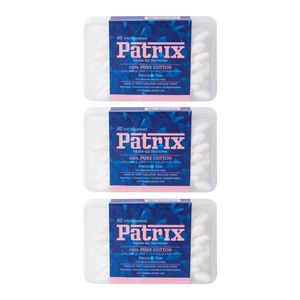 گوش پاک کن پاتریکس مدل pure cotton مجموعه 3 عددی
