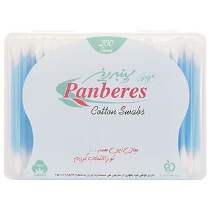 گوش پاک کن پنبه ریز مدل کتابی بسته 200 عددی