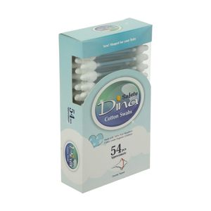 گوش پاک کن کودک دینا مدل blue بسته 54 عددی