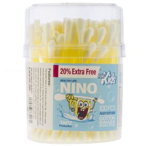 گوش پاک کن کودک نینو مدل sponje bob بسته 100 عددی