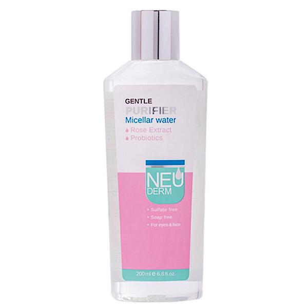 آب پاک کننده آرایش صورت نئودرم مدل gentle purifer حجم 200 میلی لیتر
