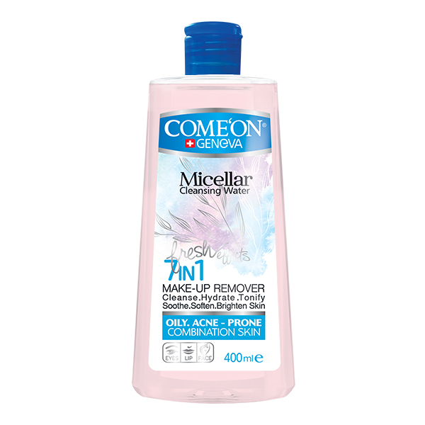 آب پاک کننده آرایش صورت کامان مدل oily skin حجم 400 میلی لیتر
