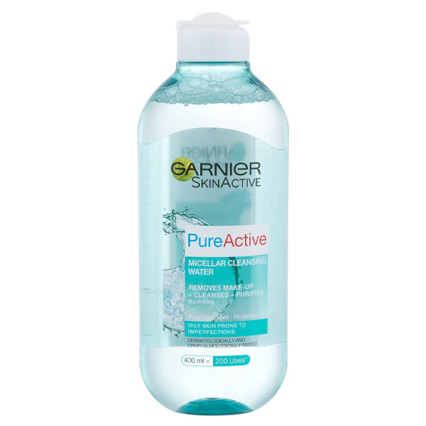 آب پاک کننده صورت گارنیه مدل skin active pure حجم 400 میلی لیتر