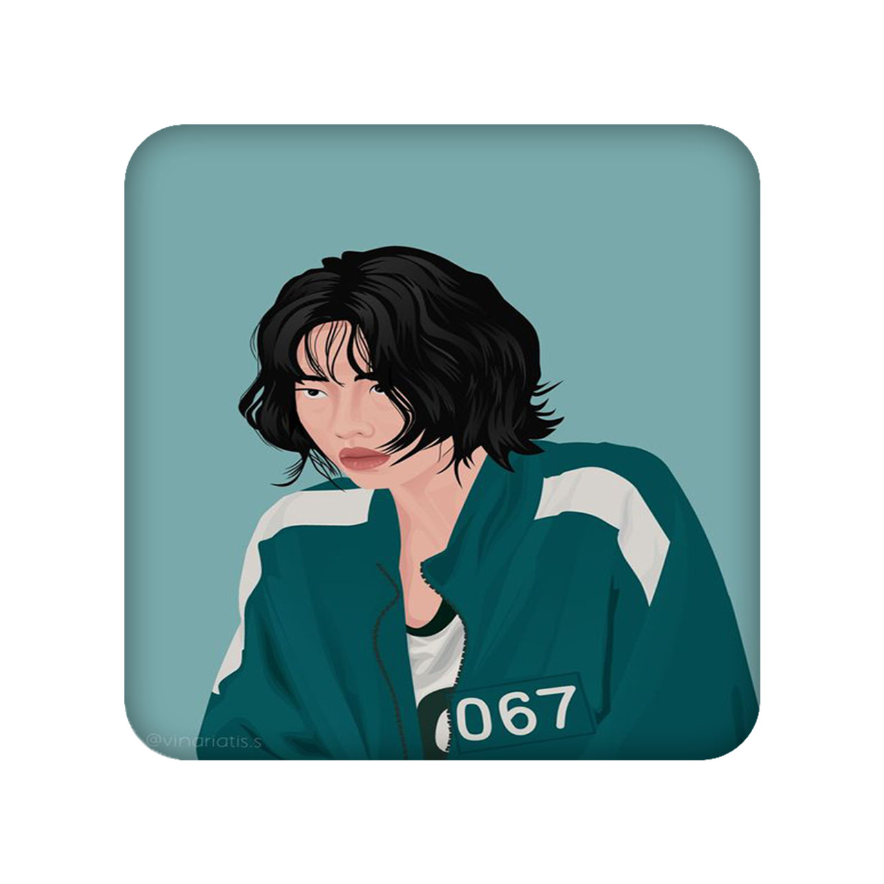 آینه جیبی مدل squid game کد 2220
