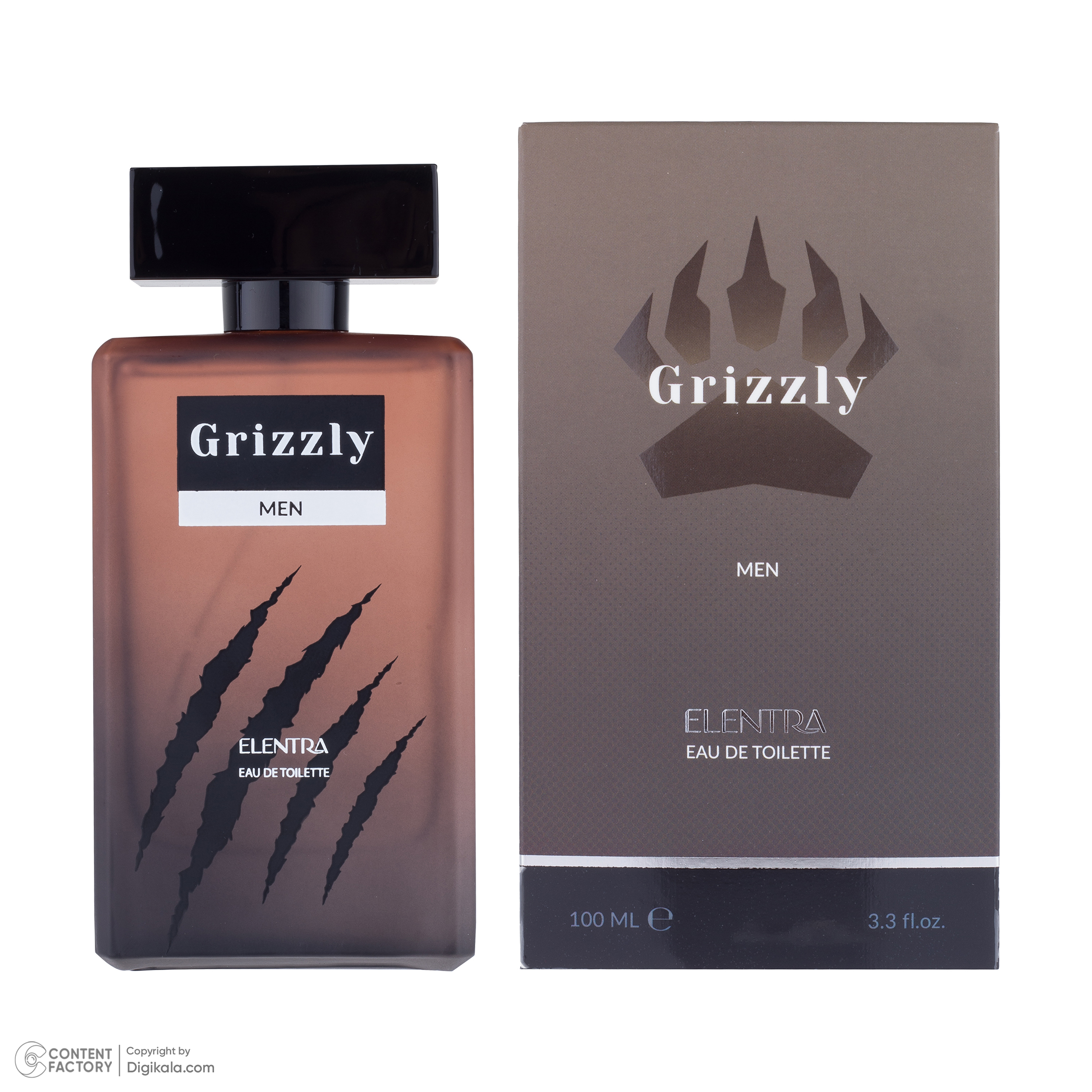ادو تویلت مردانه النترا مدل grizzly حجم 100 میلی لیتر