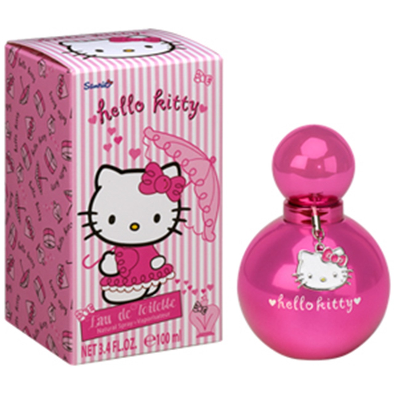 ادو تویلت کودک ایر وال مدل hello kitty pink حجم 100 میلی لیتر