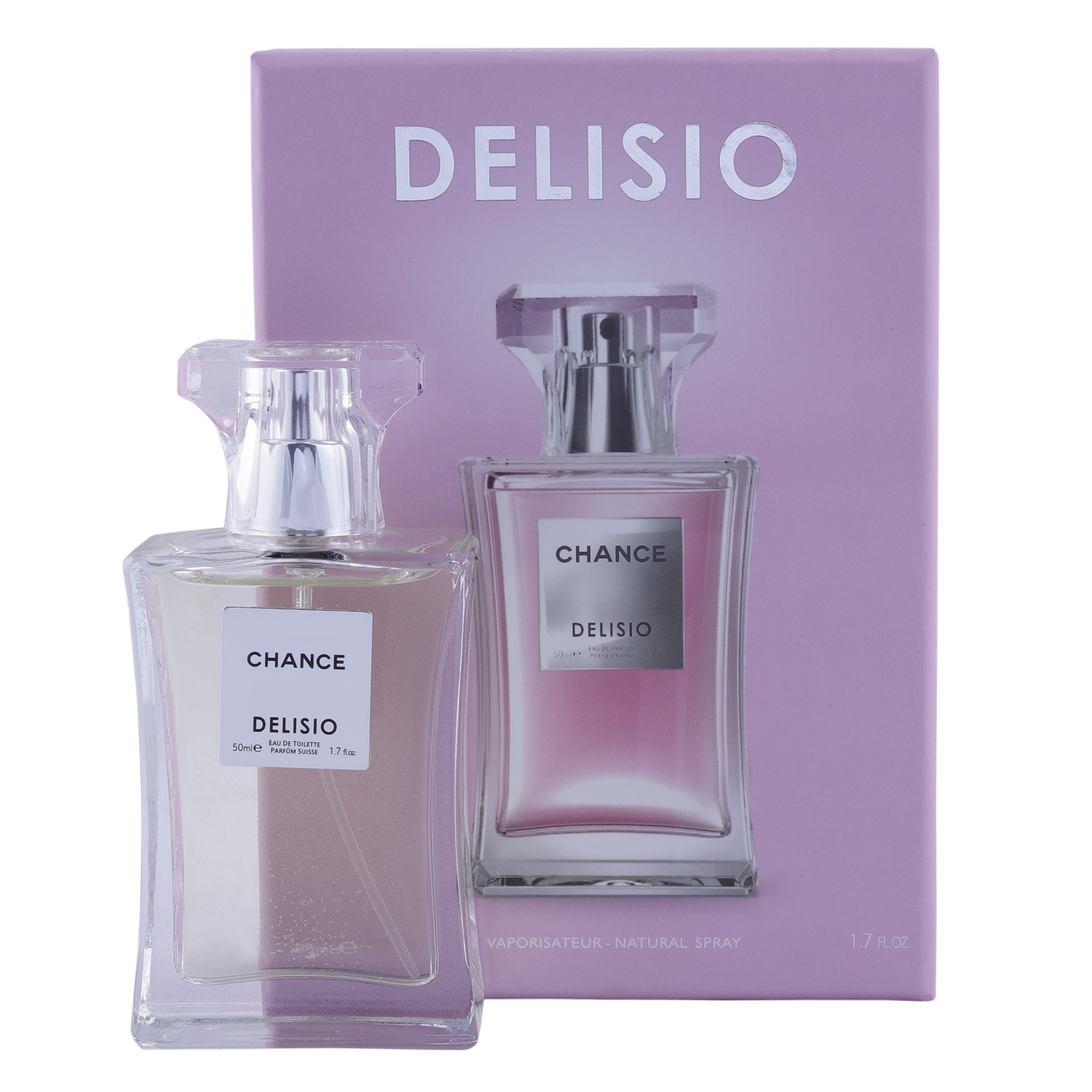 ادو پرفیوم زنانه دلیسیو مدل chanel حجم 50 میلی لیتر