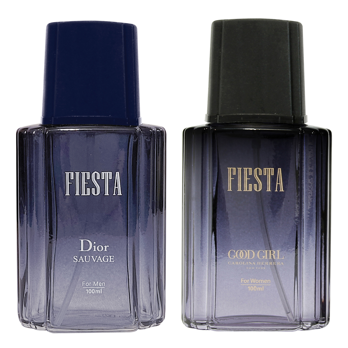 ادو پرفیوم زنانه فیستا مدل good girl حجم 100 میلی لیتر به همراه ادو پرفیوم مردانه فیستا مدل dior sauvage