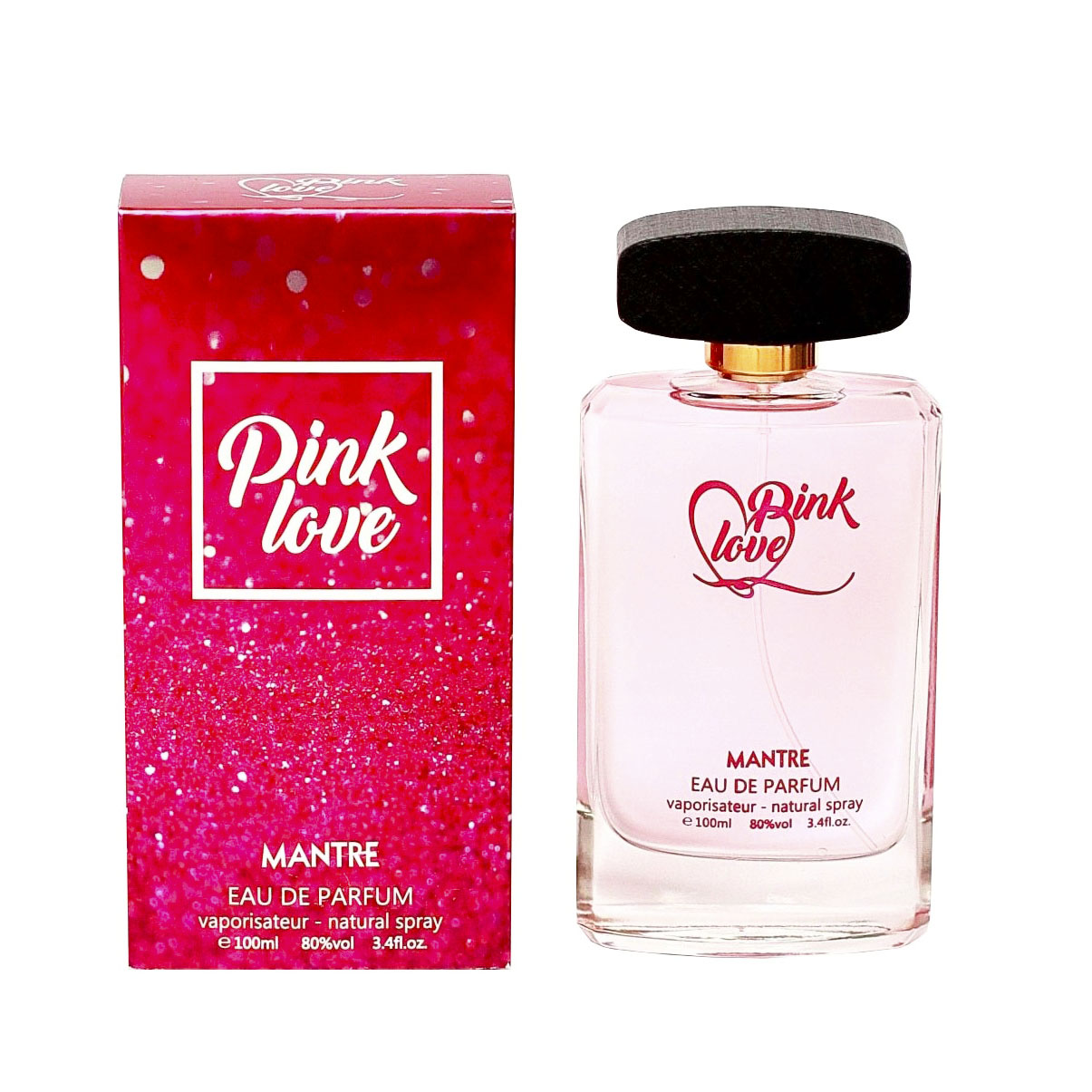 ادو پرفیوم زنانه مانتره مدل pink love حجم 100 میلی لیتر