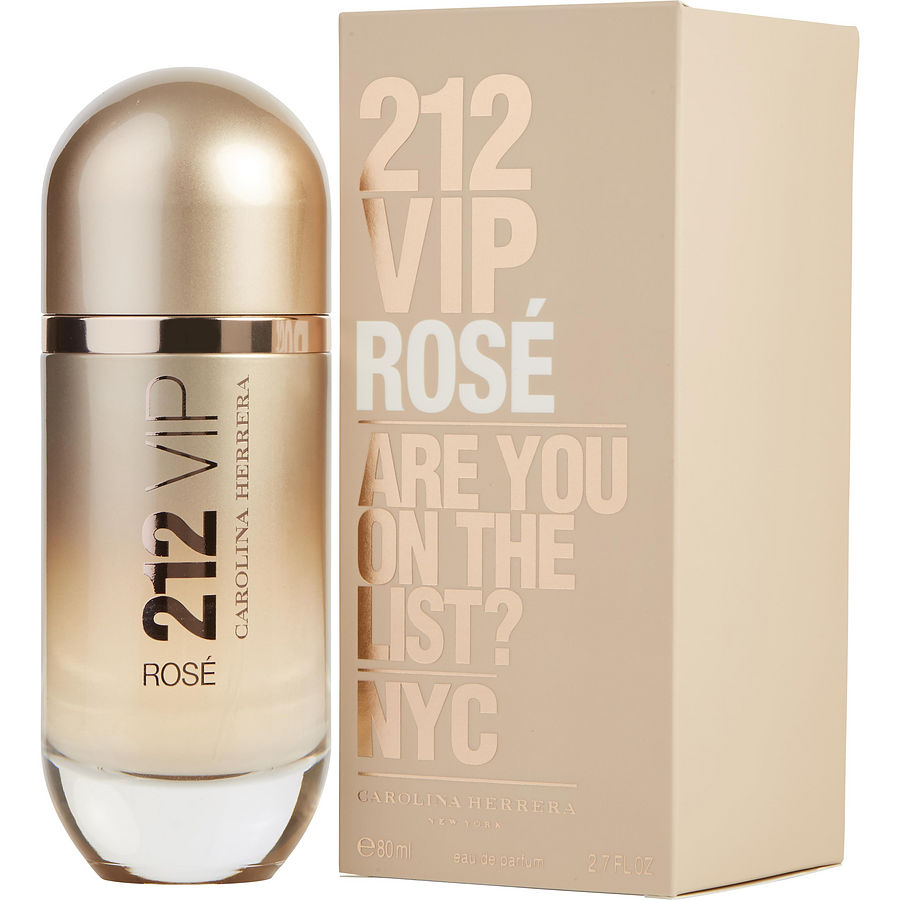 ادو پرفیوم زنانه کارولینا هررا مدل 212 vip rose حجم 80 میلی لیتر