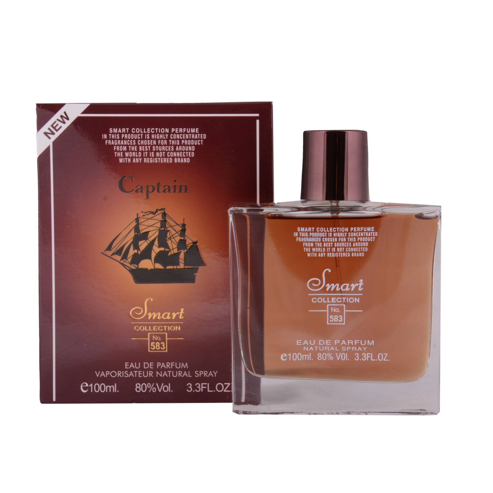 ادو پرفیوم مردانه اسمارت کالکشن مدل captain black 583 حجم 100 میلی لیتر