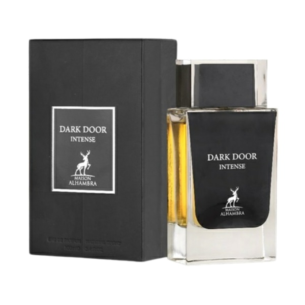 ادو پرفیوم مردانه الحمبرا مدل dark door intense حجم 100 میلی لیتر